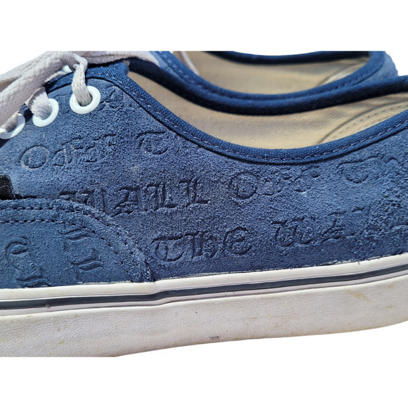HP Vans Deboss OTW Drs Blue Suede Skate Low Sneaker Skate Shoe Men's Size 9 - Picture 11 of 13